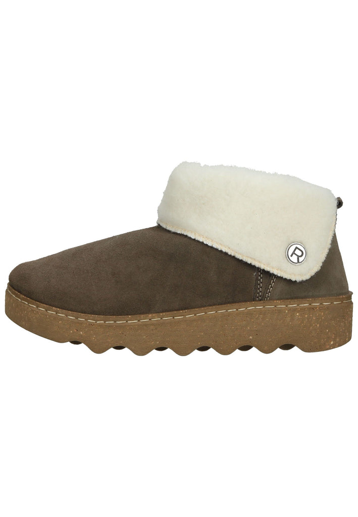 Rohde Hausschuhe Leder Erde Warmfutter