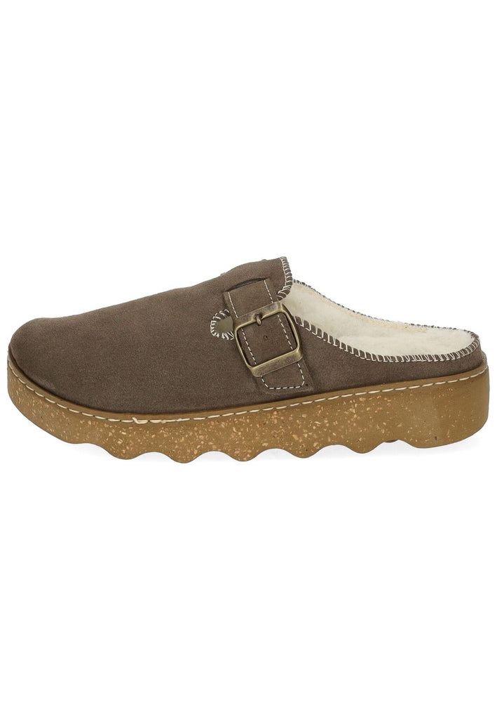Rohde Hausschuhe Leder Erde Warmfutter