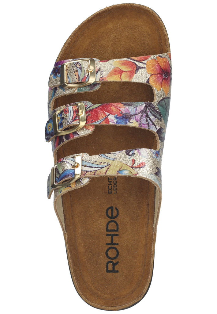 Rohde Hausschuhe Leder Gold