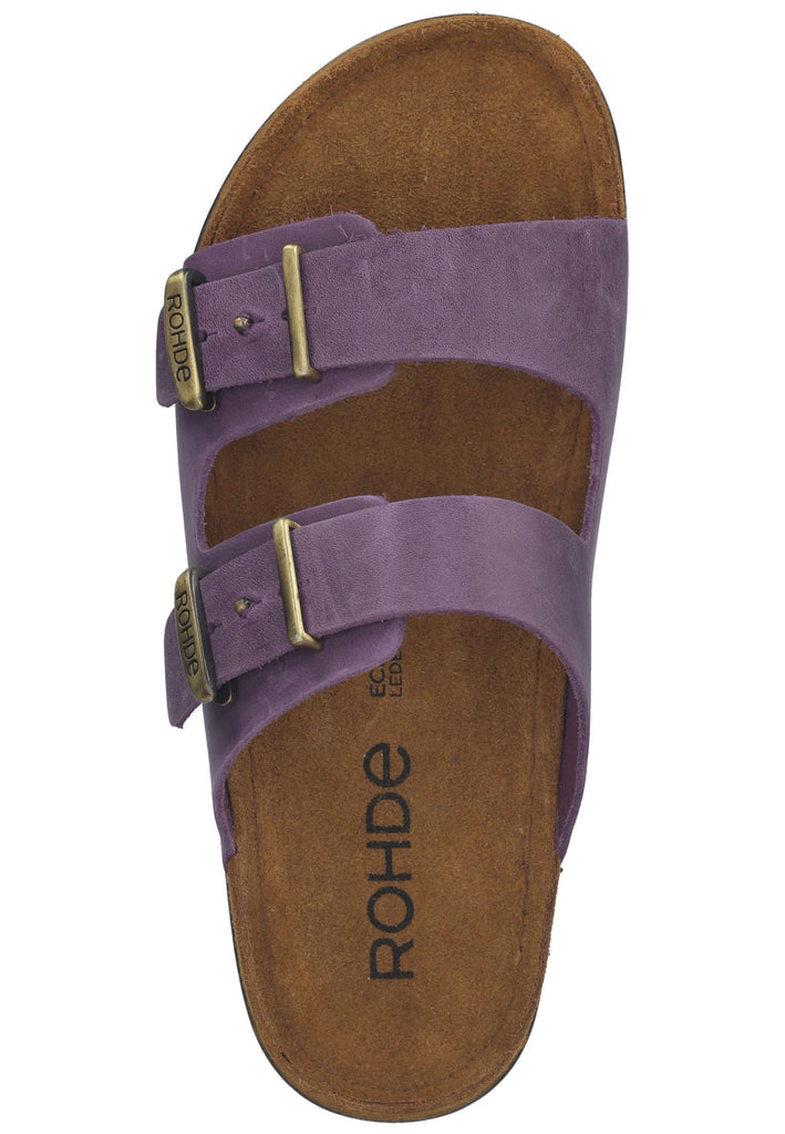 Rohde Hausschuhe Leder Lila