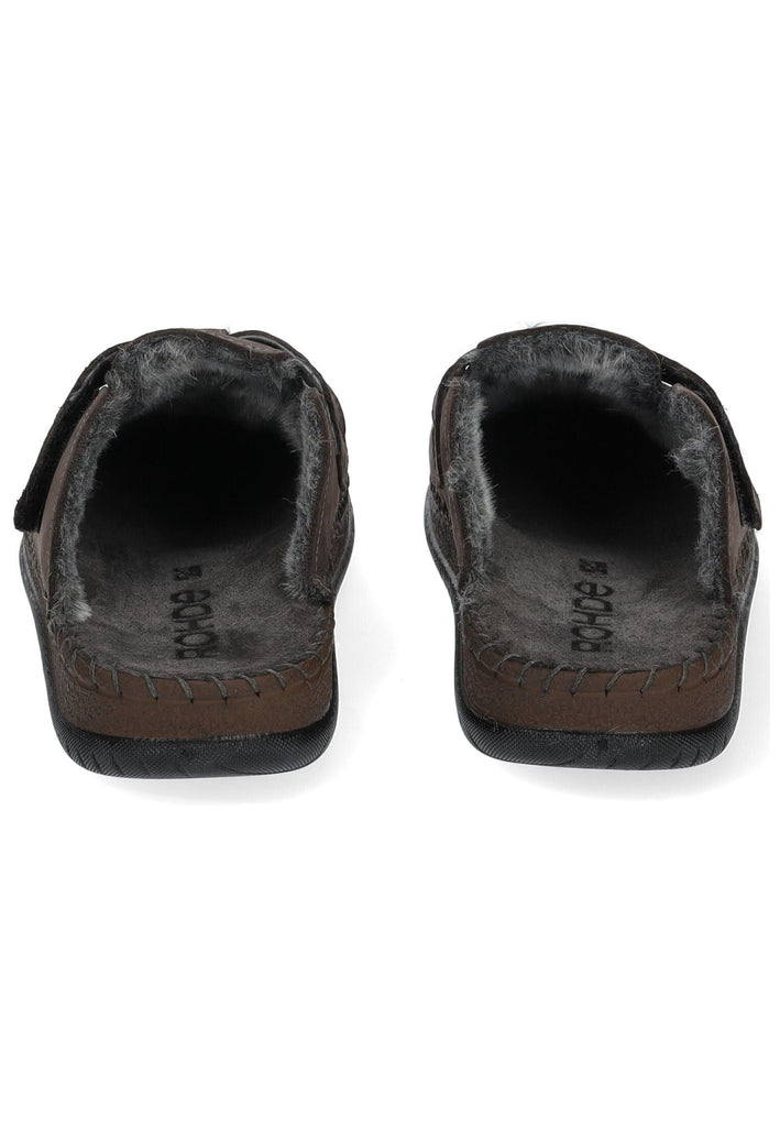 Rohde Hausschuhe Leder Mocca Warmfutter