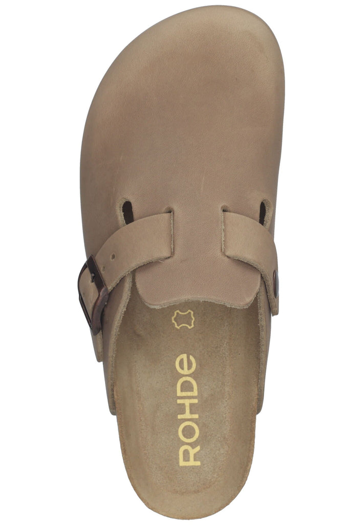 Rohde Hausschuhe Leder Natur