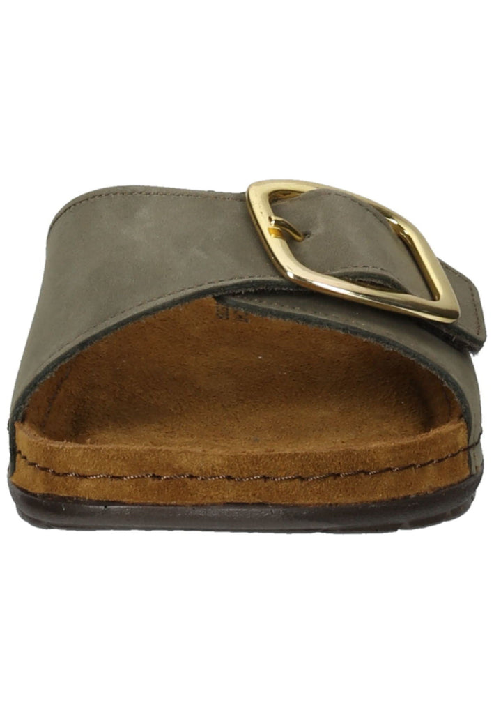 Rohde Hausschuhe Leder Olive