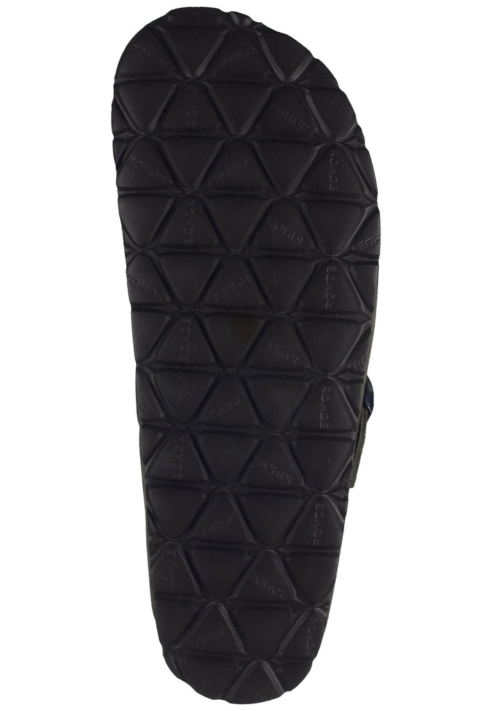 Rohde Hausschuhe Leder Olive