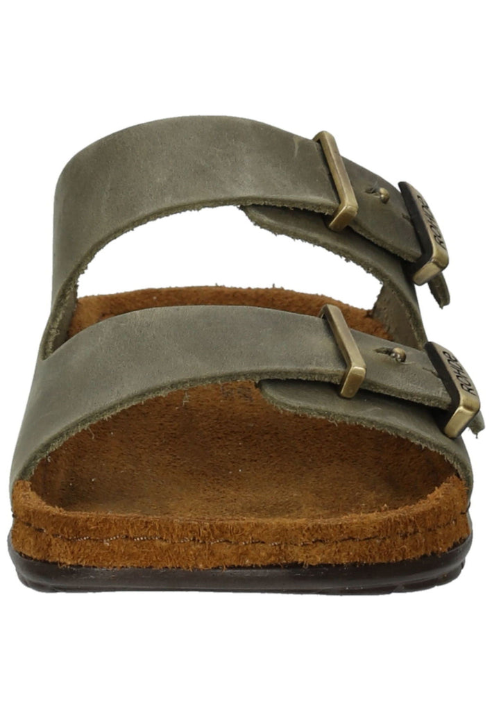 Rohde Hausschuhe Leder Olive