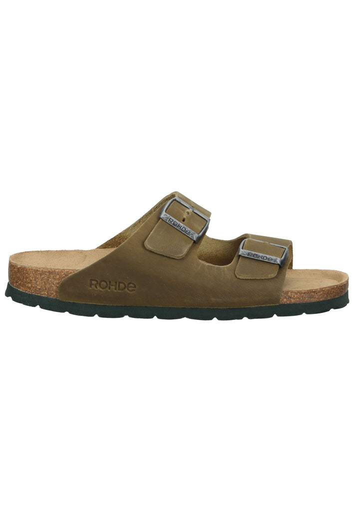 Rohde Hausschuhe Leder Olive