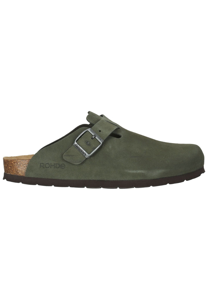 Rohde Hausschuhe Leder Olive