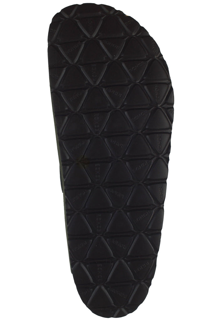 Rohde Hausschuhe Leder Olive