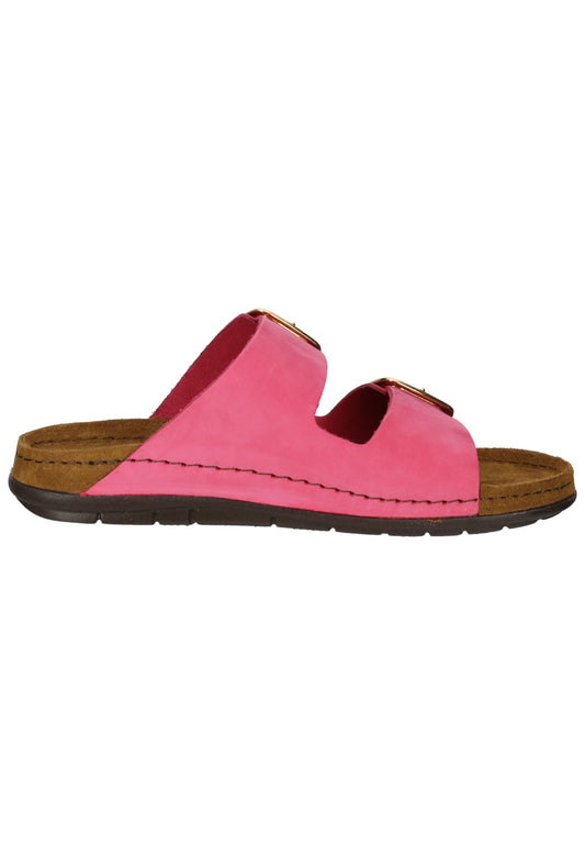Rohde Hausschuhe Leder Pink