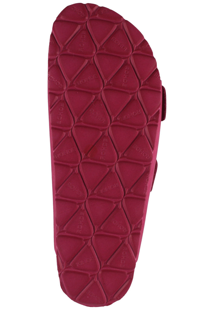 Rohde Hausschuhe Leder Pink