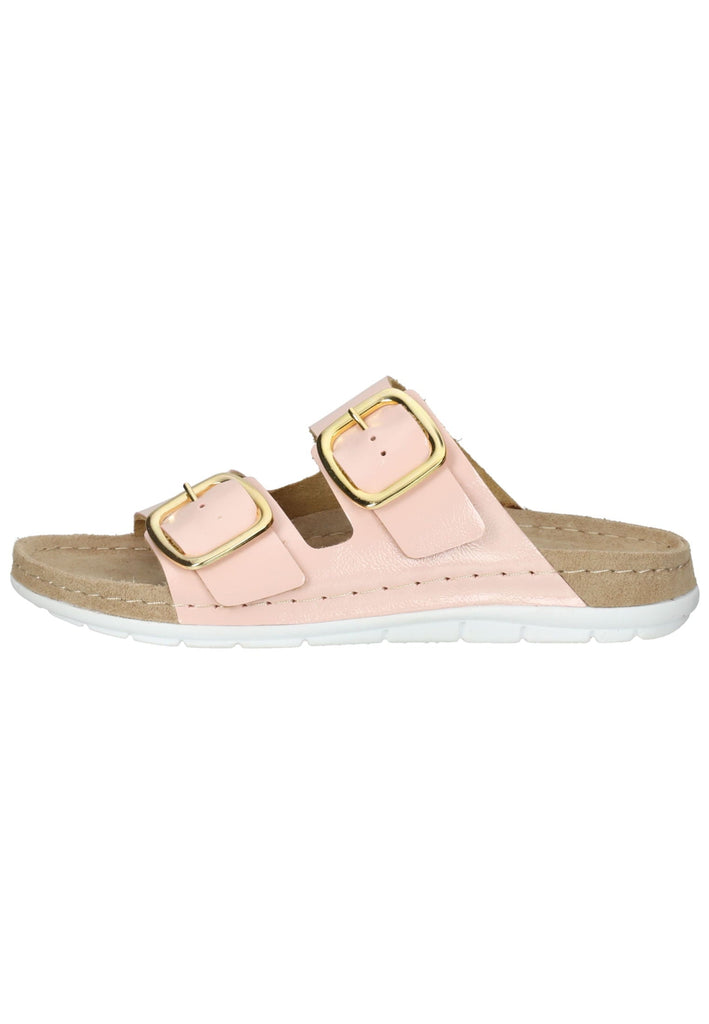 Rohde Hausschuhe Leder Rose