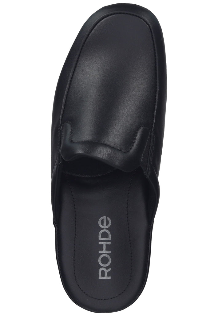 Rohde Hausschuhe Leder Schwarz