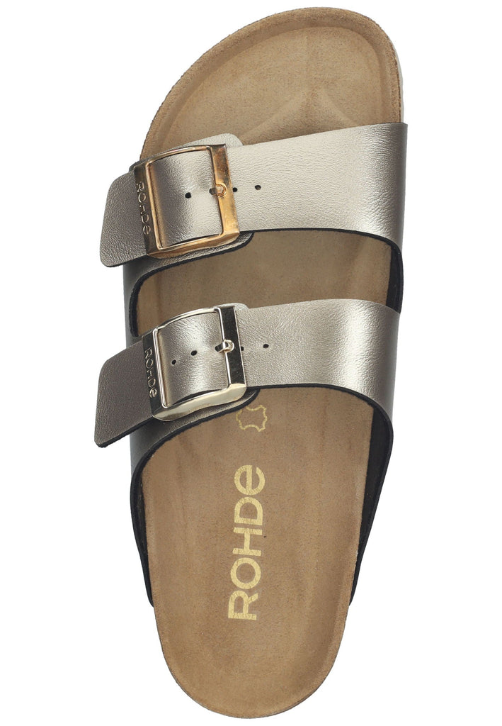 Rohde Hausschuhe Lederimitat Bronze