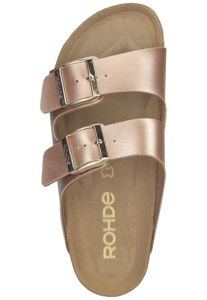 Rohde Hausschuhe Lederimitat Rose