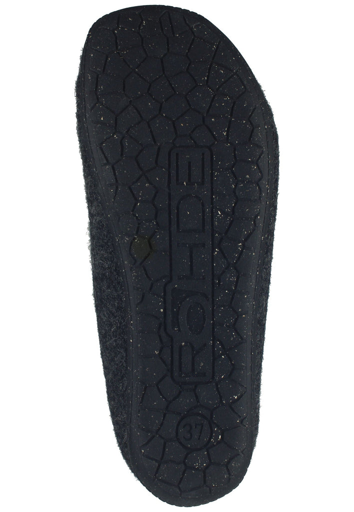 Rohde Hausschuhe Textil Anthrazit Warmfutter