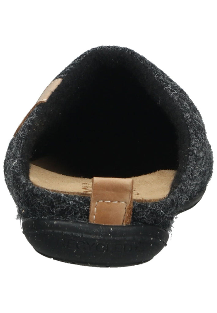Rohde Hausschuhe Textil Anthrazit Warmfutter