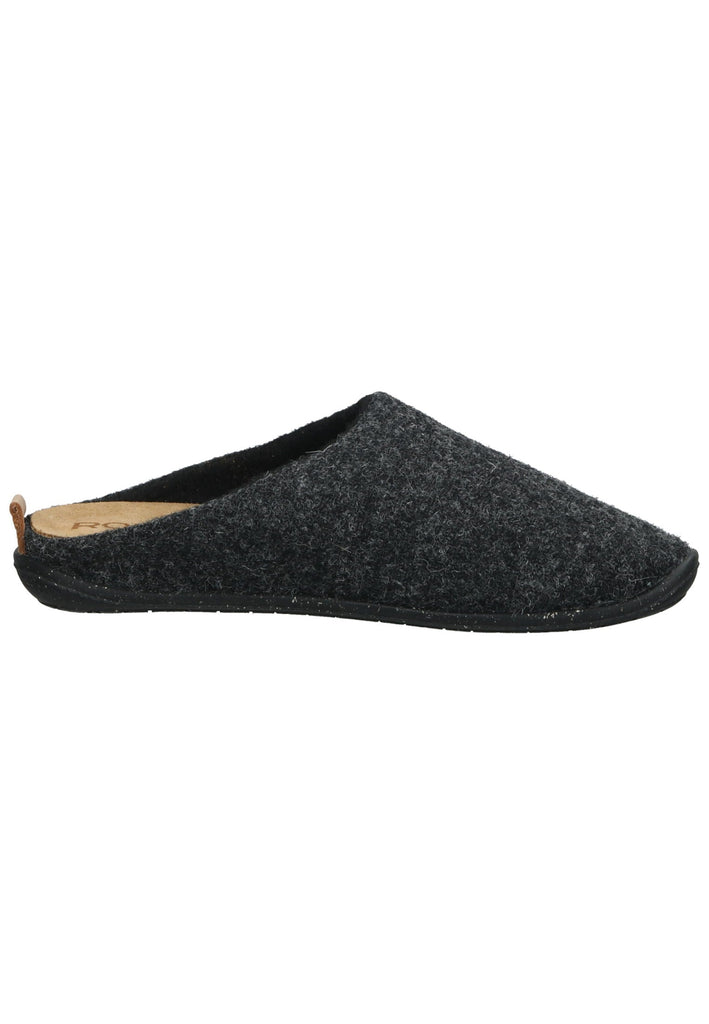 Rohde Hausschuhe Textil Anthrazit Warmfutter
