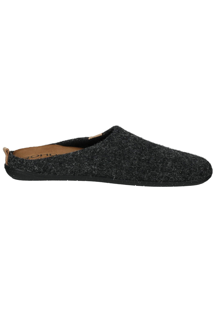 Rohde Hausschuhe Textil Antrazit
