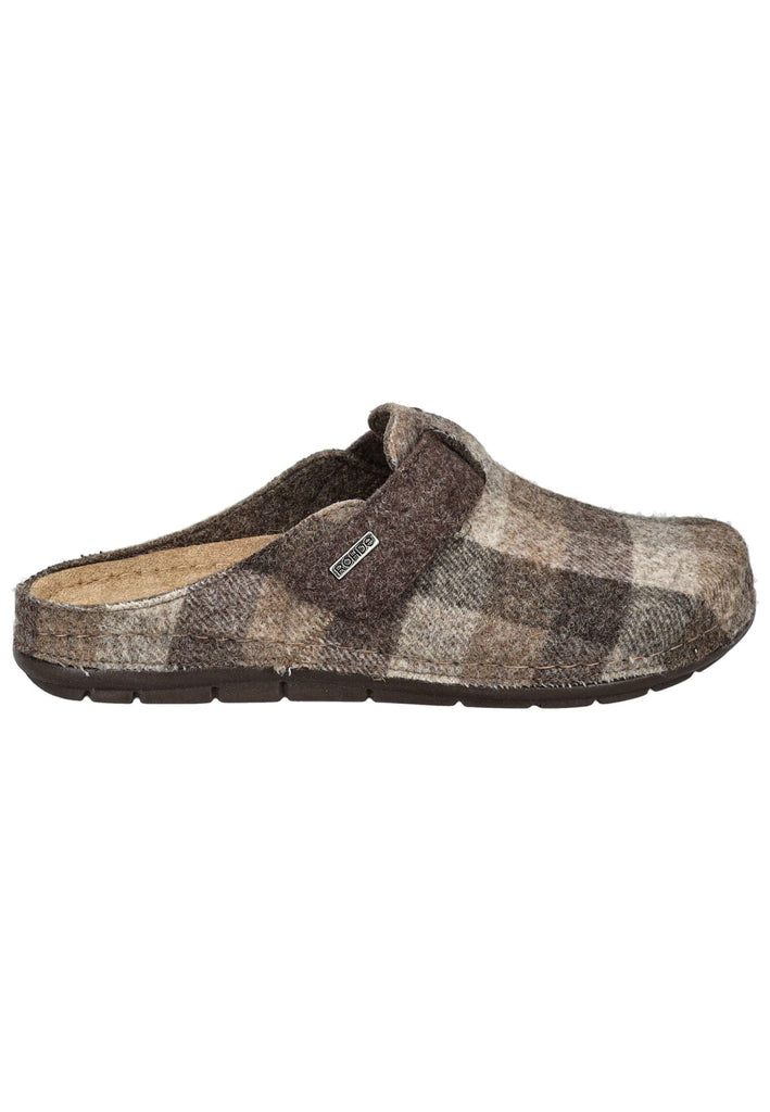 Rohde Hausschuhe Textil Mocca