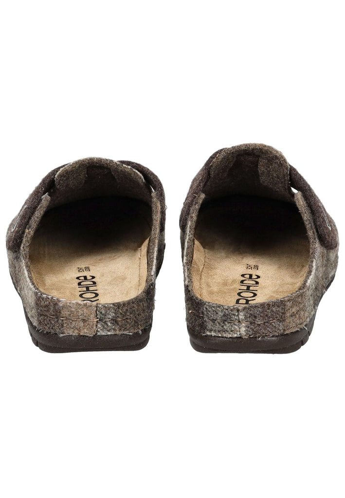 Rohde Hausschuhe Textil Mocca