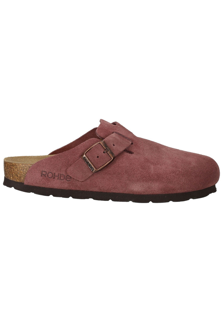 Rohde Hausschuhe Veloursleder Altrosa