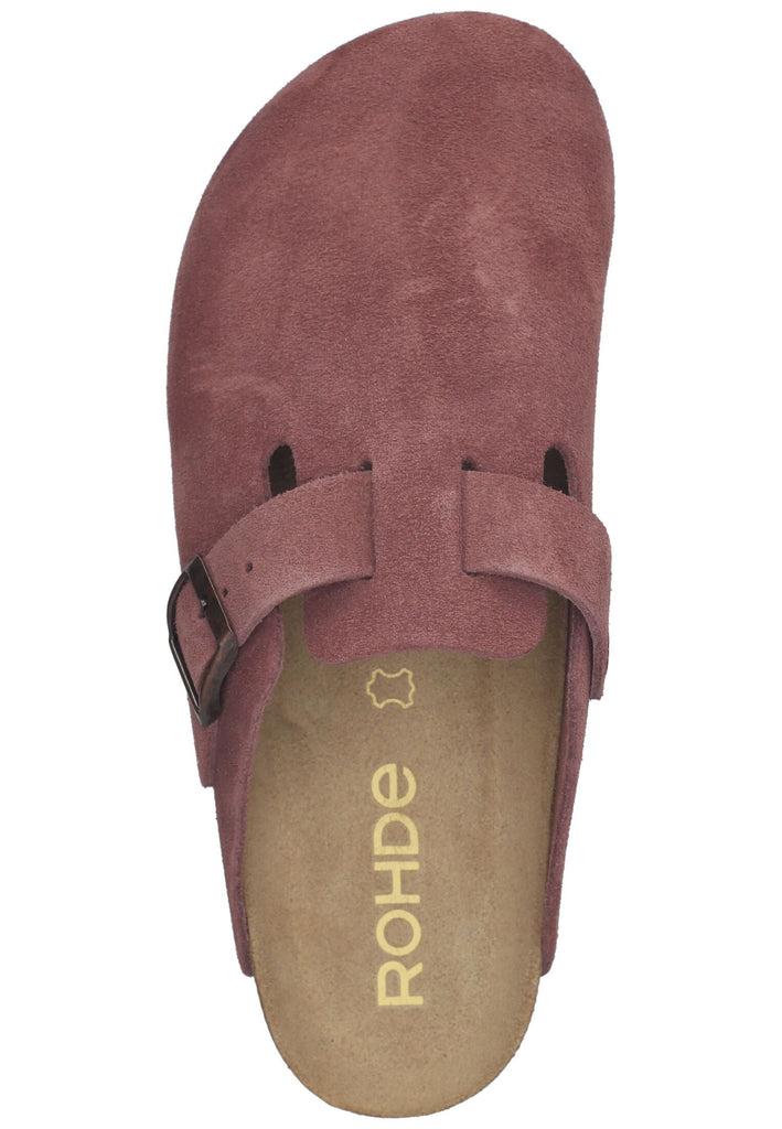 Rohde Hausschuhe Veloursleder Altrosa