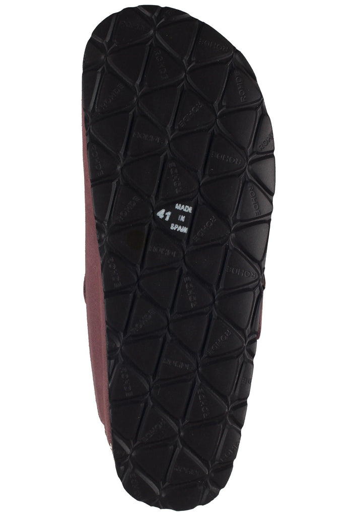 Rohde Hausschuhe Veloursleder Altrosa Warmfutter