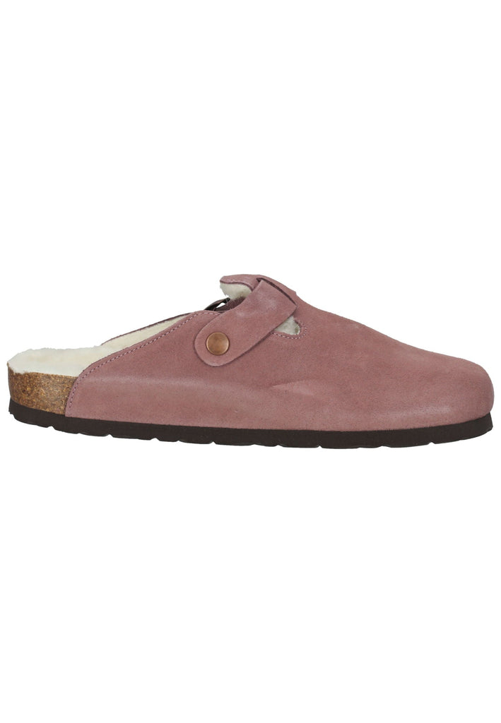 Rohde Hausschuhe Veloursleder Altrosa Warmfutter