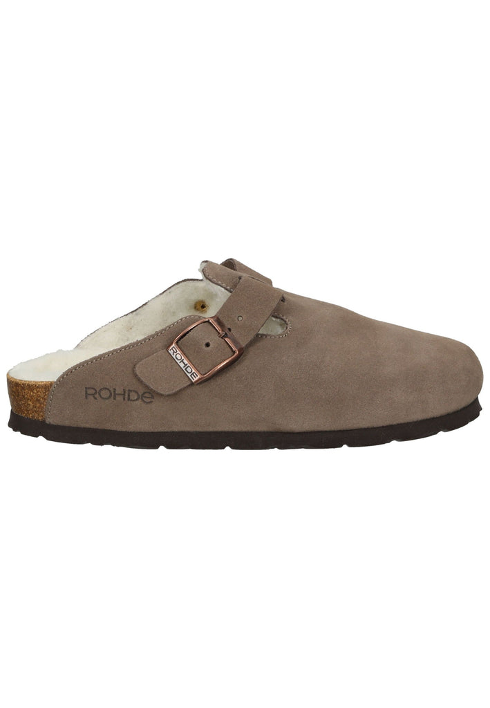 Rohde Hausschuhe Veloursleder Cuoio Warmfutter