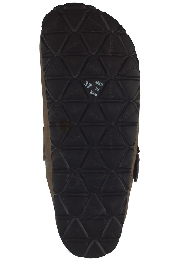 Rohde Hausschuhe Veloursleder Cuoio Warmfutter