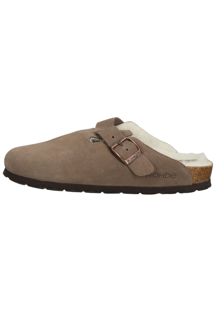 Rohde Hausschuhe Veloursleder Cuoio Warmfutter