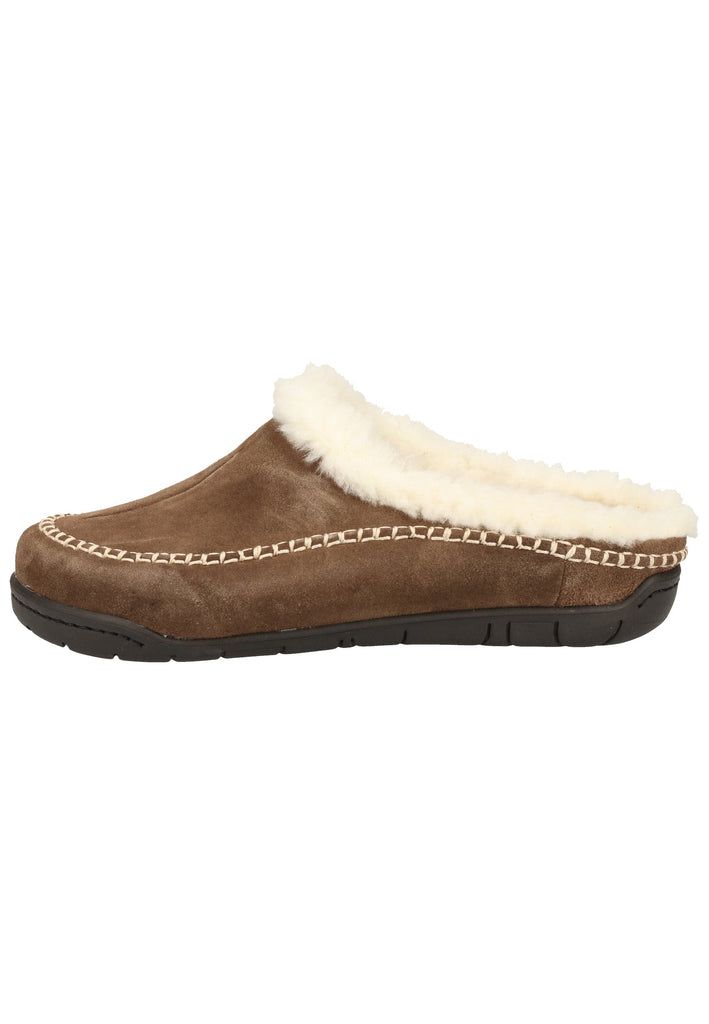 Rohde Hausschuhe Veloursleder Grau Warmfutter