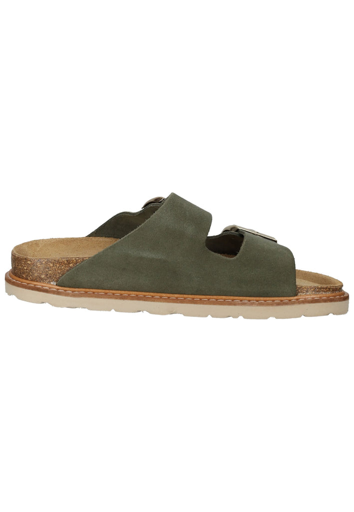 Rohde Hausschuhe Veloursleder Olive