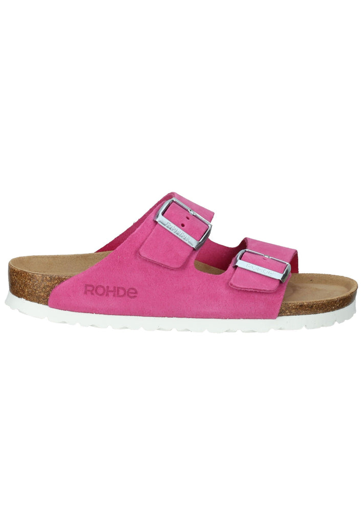 Rohde Hausschuhe Veloursleder Pink
