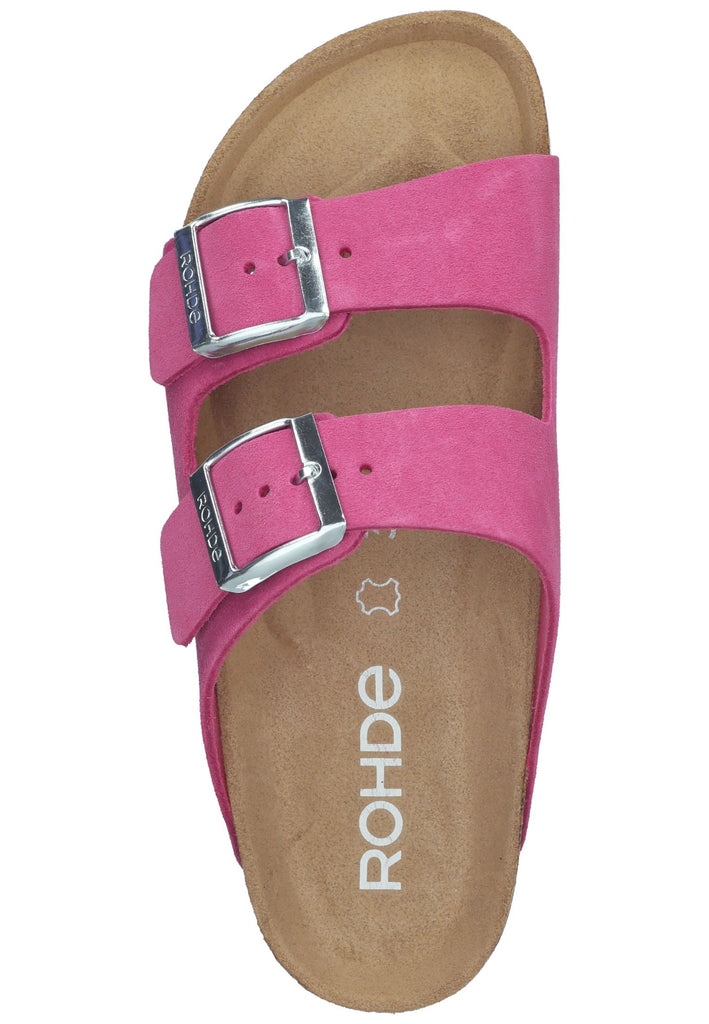 Rohde Hausschuhe Veloursleder Pink