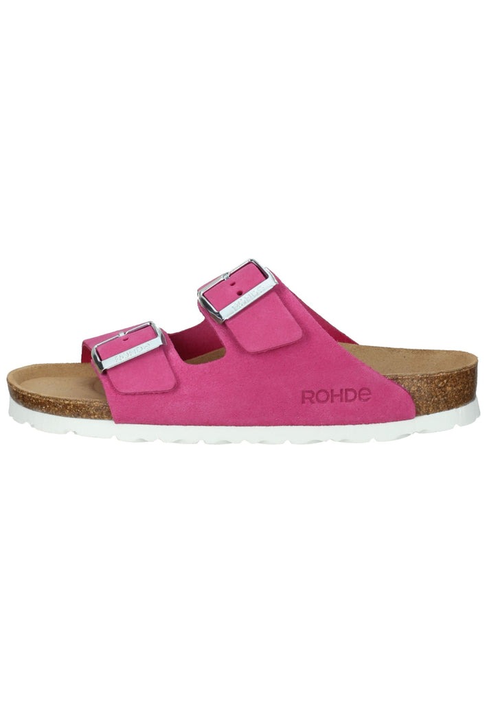 Rohde Hausschuhe Veloursleder Pink