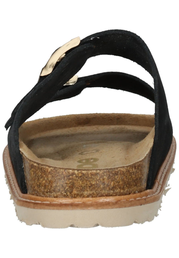 Rohde Hausschuhe Veloursleder Schwarz