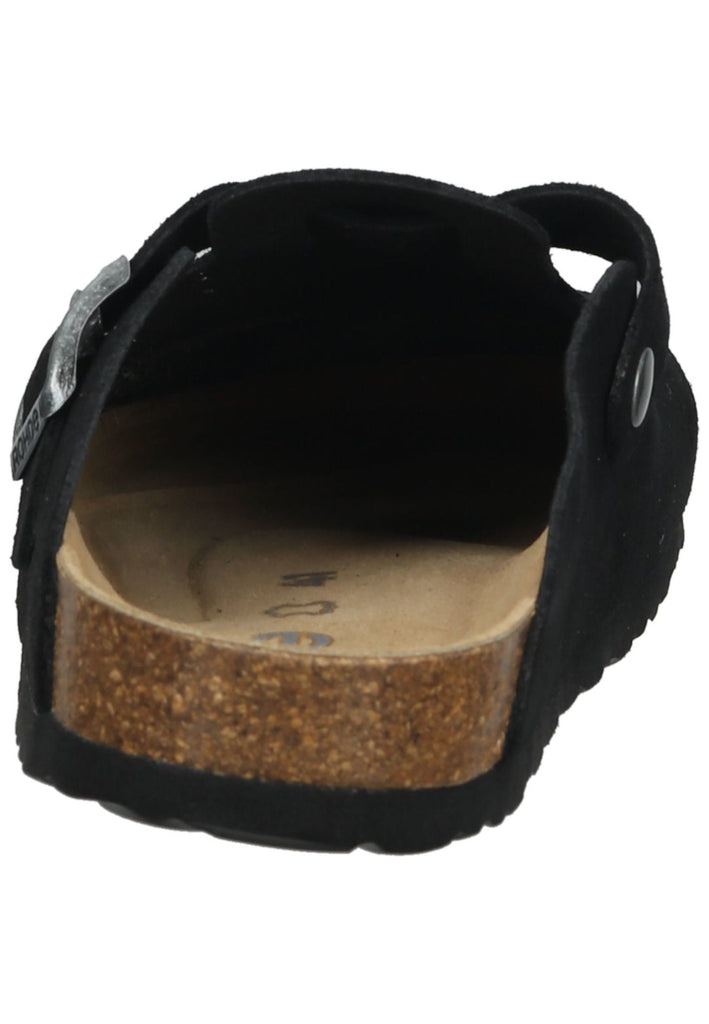 Rohde Hausschuhe Veloursleder Schwarz