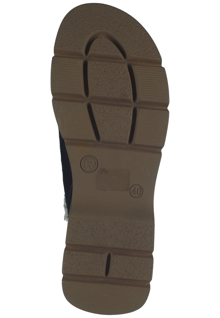 Rohde Hausschuhe Veloursleder Schwarz Warmfutter