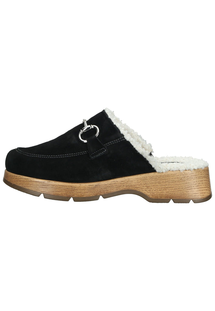 Rohde Hausschuhe Veloursleder Schwarz Warmfutter