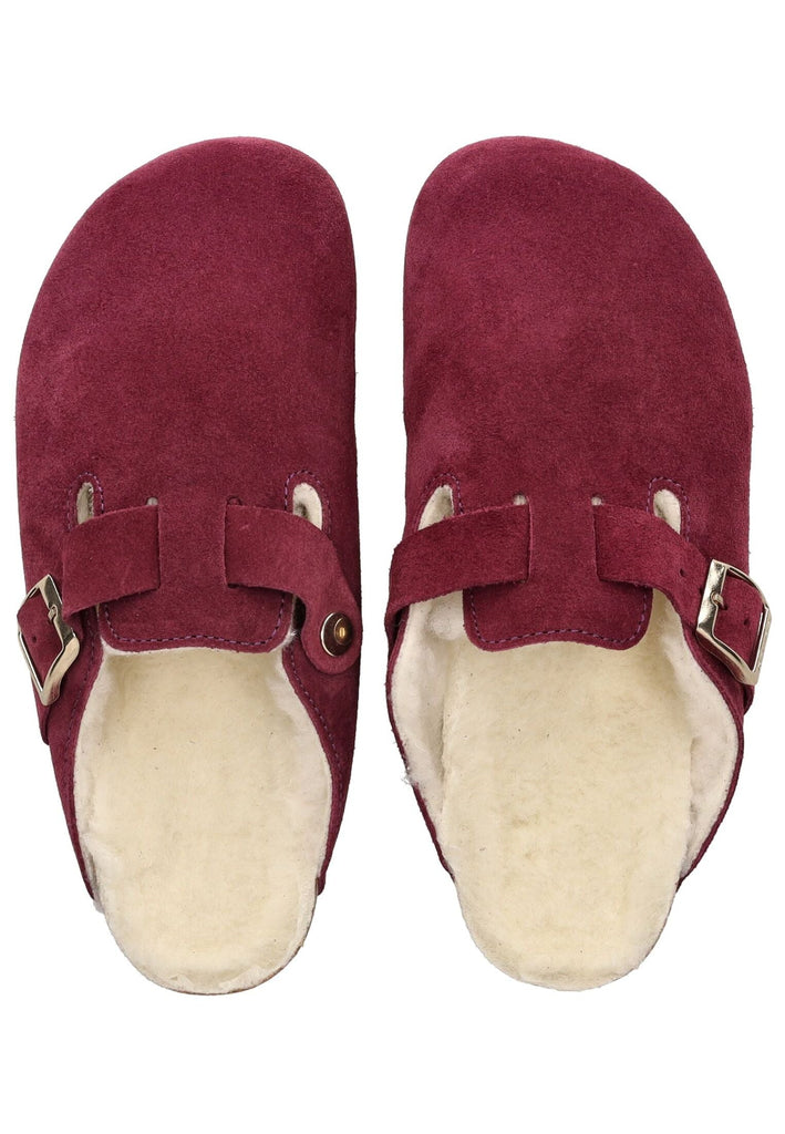 Rohde Hausschuhe Veloursleder Violett Warmfutter
