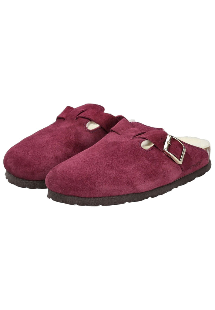 Rohde Hausschuhe Veloursleder Violett Warmfutter