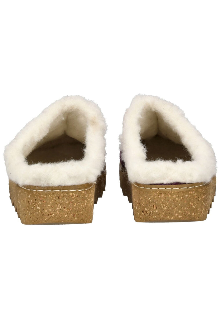 Rohde Hausschuhe Veloursleder Violett Warmfutter