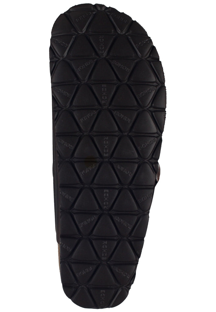 Rohde Pantoletten Leder Mocca