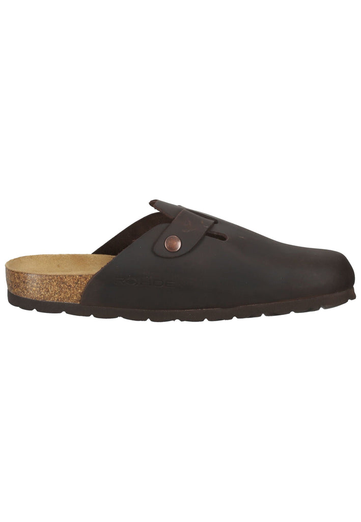 Rohde Pantoletten Leder Mocca