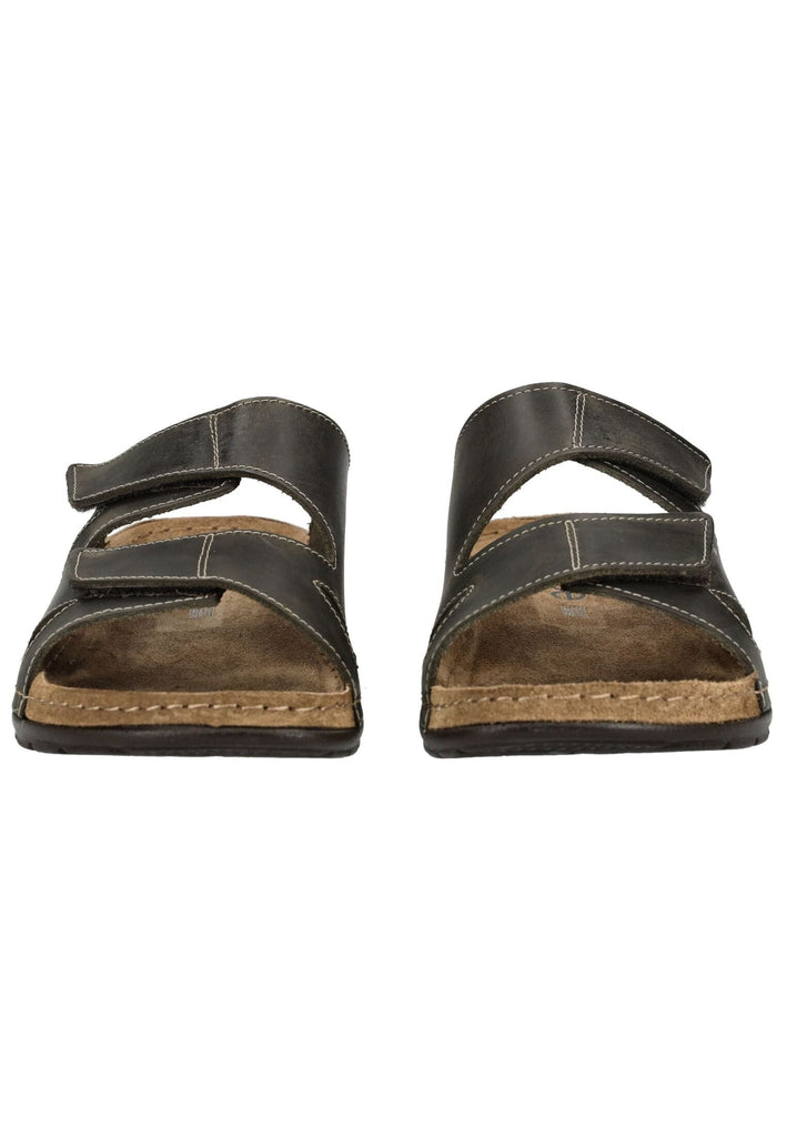 Rohde Pantoletten Leder Olive