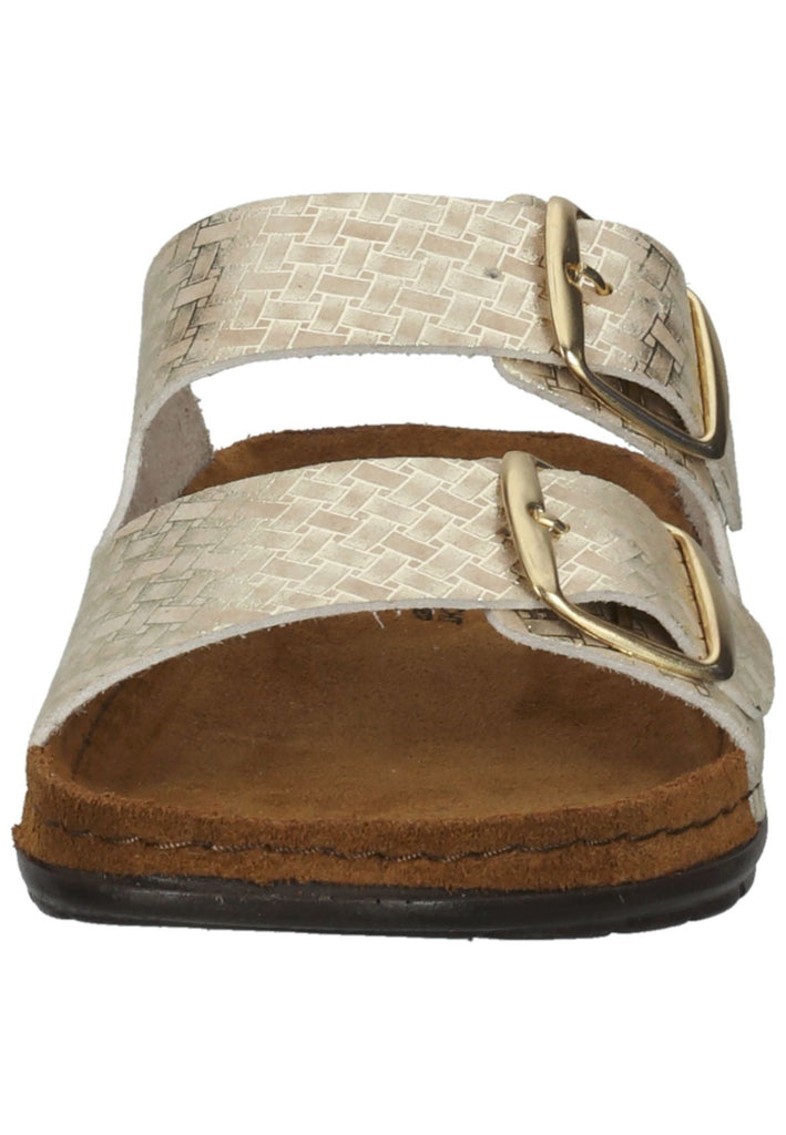 Rohde Pantoletten Lederimitat Gold