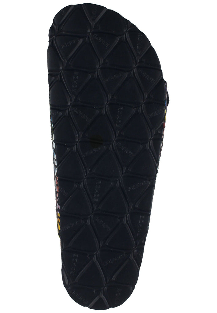 Rohde Pantoletten Lederimitat Mehrfarbig