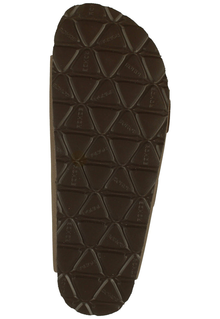 Rohde Pantoletten Lederimitat Mocca