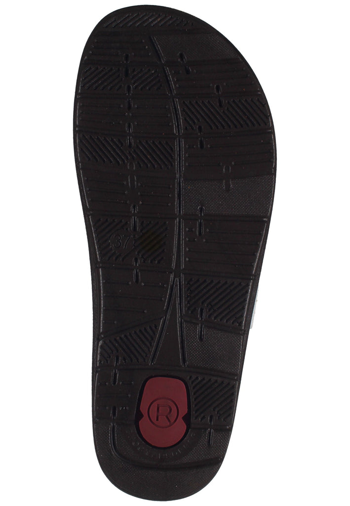 Rohde Pantoletten Lederimitat Silber